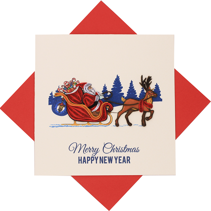 Quilling Christmas Card 11